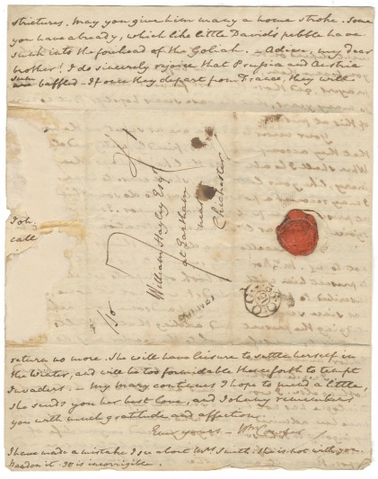 Cowper's letter to William Hayley.