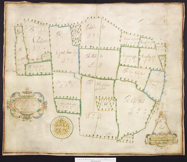 Plan of Tolleshunt D’Arcy. Courtesy of Essex Record Office.
