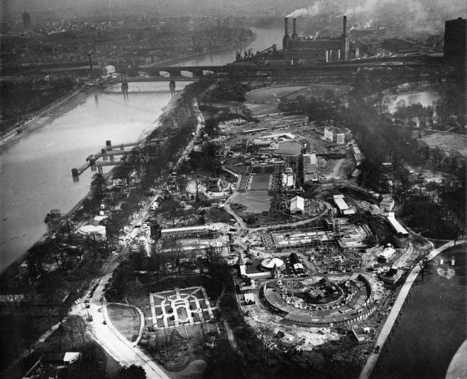 Aerial view of the Great Exhibition site.  Image courtesy of RIBA.