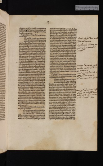 Albertus Magnus, De meteoris, fo. c6r, with marginal annotations. Image courtesy of Cambridge University Library