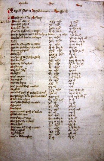 Manuscript Clerical Tax-Collectors Memorandum Book. Image courtesy of Cambridge University Library.