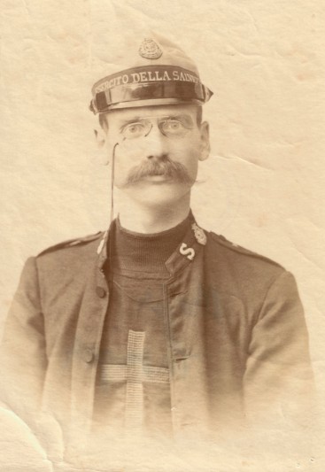 Major Richard Thonger during his command of the Italian Salvation Army, 1895.