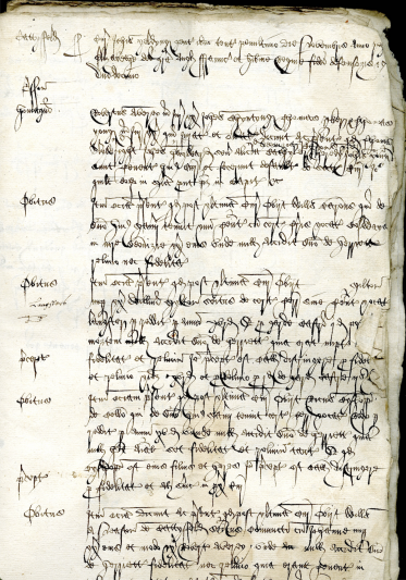 Court book of the manor of Catsfield, 28 November 1569.