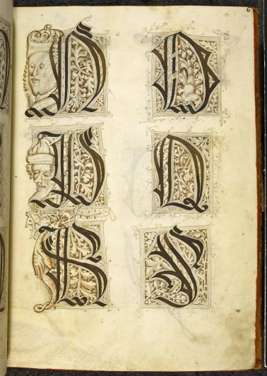 The Macclesfield Alphabet Book, c.1500. FNL grant 2008. Image by kind permission of the British LIbrary.