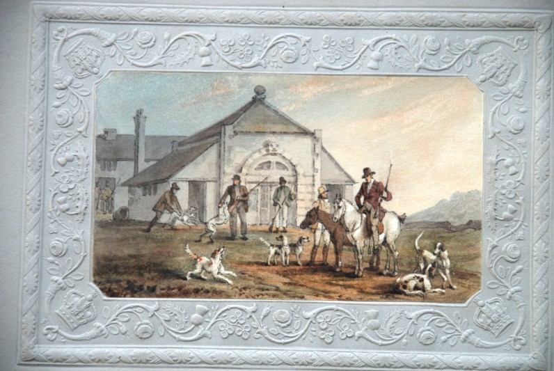 George Walker hunting scene. Courtesy of the Yorkshire Archaeological and Historical Society.