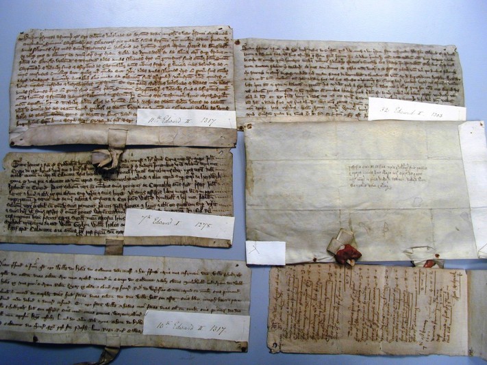 Documents relating to Caldecote and Thirplowe, Cambridgeshire.  FNL grant 2004. Image courtesy of Cambridgeshire Archives.